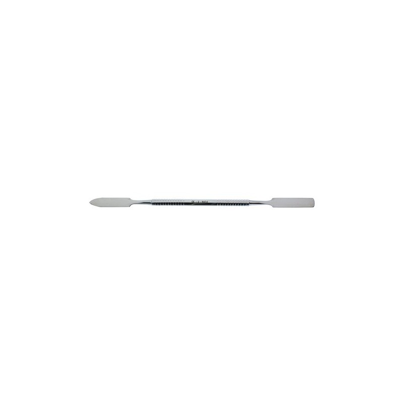Spatule inox double - 18,5 cm - Crispin Médical