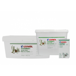 Bain de pieds Gehwol Fusskraft aux herbes et huiles essentielles pour ramollir les callosités et rafraîchir les pieds