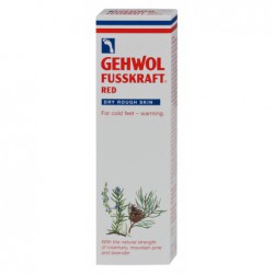 Baume Gehwol Fusskraft Rouge pour le soin des pieds froids et des crevasses, formule antiseptique sans parfum