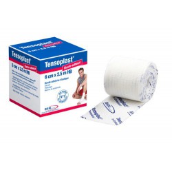 Rouleau de bande élastique Tensoplast pour contention articulaire et maintien souple