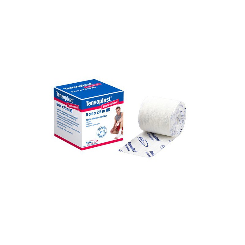 Rouleau de bande élastique Tensoplast pour contention articulaire et maintien souple
