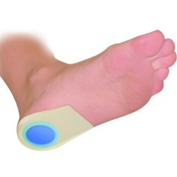 Paire de talonnettes en gel polymère souple Herbitas pour soulagement des douleurs du talon