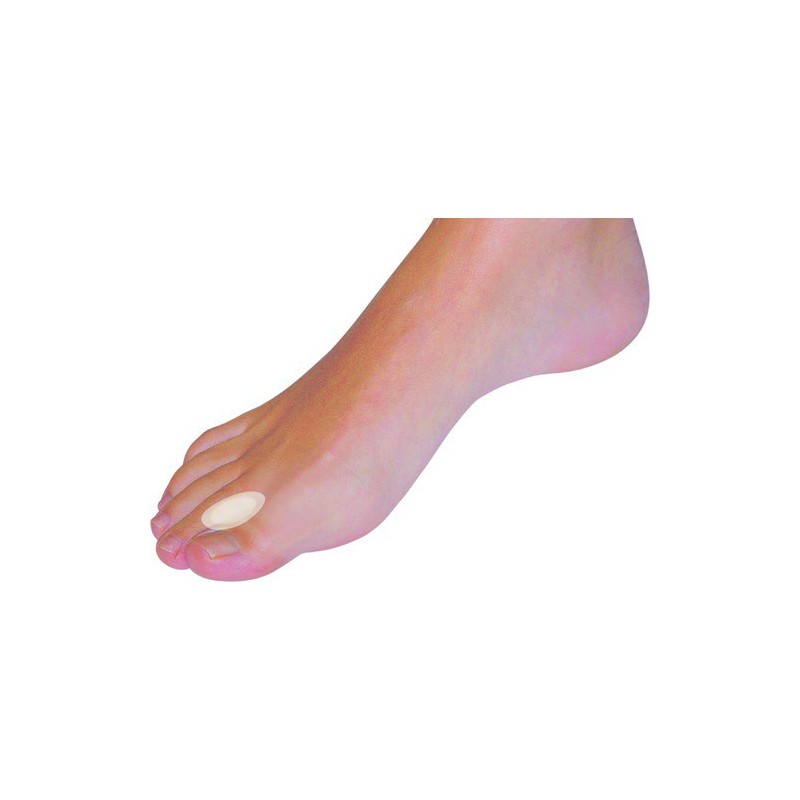 Écarteur d'orteil plat en gel silicone, taille S, pour soulager les frottements entre les orteils (vendu par paire)