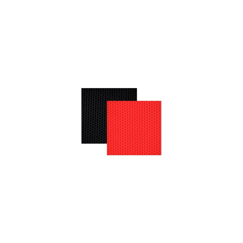 Plaque de recouvrement Sportech 0,6mm pour semelles sportives, disponible en coloris noir et rouge