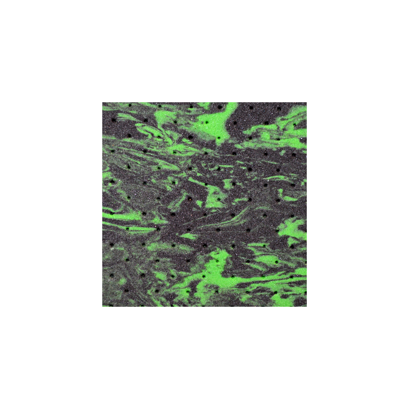 Plaque d'EVA marbré Verdino (vert et blanc) micro-perforé en 2mm pour le recouvrement de semelles orthopédiques