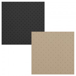 Plaque de microfibre ONYX noire microperforée 0.7mm pour recouvrement d'orthèses plantaires, 100x140cm