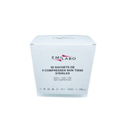 Paquet de compresses stériles non tissées 100% coton pour soins de pédicurie et pansements aseptiques