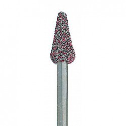 Fraise Rubis (diam. 5mm) pour pièce à main (PM) pour travaux très fins et finition des ongles en podologie