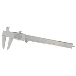 Pied à coulisse mécanique en acier inoxydable de 15 cm avec vernier de lecture pour mesures médicales et podologiques