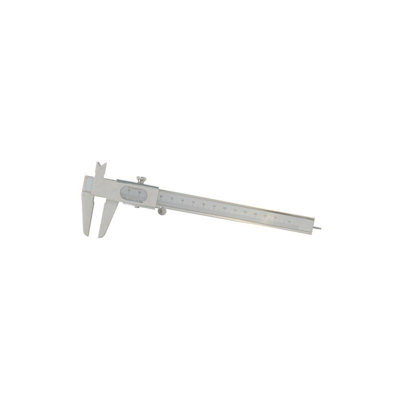 Pied à coulisse mécanique en acier inoxydable de 15 cm avec vernier de lecture pour mesures médicales et podologiques
