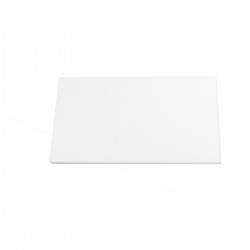 Plaque de découpe technique blanche épaisseur 5 mm pour atelier de podologie et découpe de matériaux orthopédiques