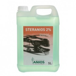 Bidon de 5 litres de Stéranios 2% Anios pour la désinfection chimique de haut niveau des instruments médicaux et chirurgicaux