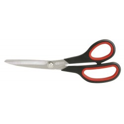 Paire de ciseaux universels de 22 cm avec anneaux en plastique noir pour la découpe de matériaux de podologie