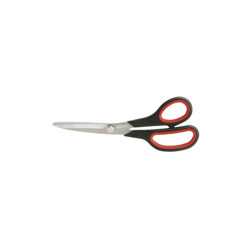Paire de ciseaux universels de 22 cm avec anneaux en plastique noir pour la découpe de matériaux de podologie