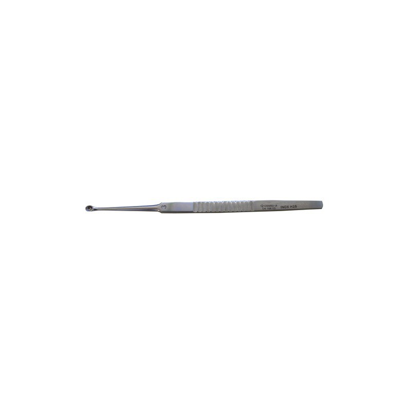 Curette de podologie professionnelle Lupus Besnier 3 mm version pleine pour ongle incarné et sillon unguéal