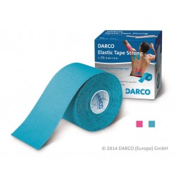 Bande de taping élastique MECRON DARCO turquoise pour contention et stimulation circulatoire en kinésiologie