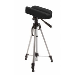 Trépied télescopique pliable avec support de jambe moussé et son sac de transport noir pour soins à domicile