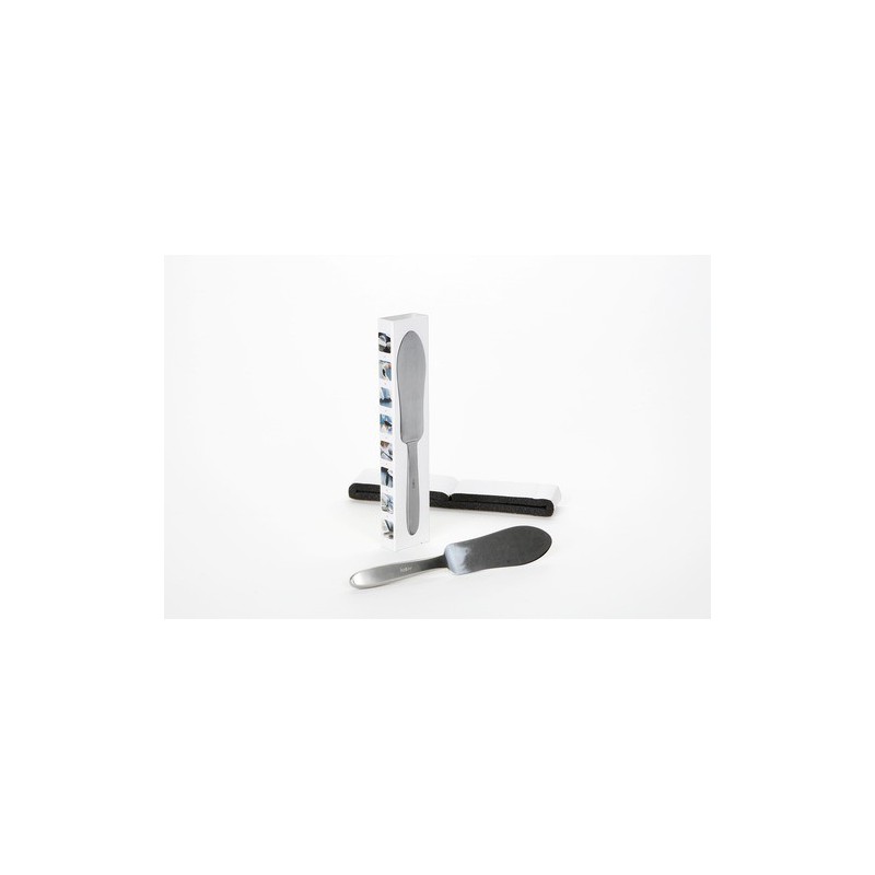 Support métallique plat en acier inoxydable pour la fixation de surfaces abrasives adhésives en pédicurie