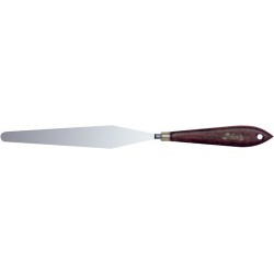 Spatule technique pour le mélange homogène des silicones fluides et élastomères en podologie