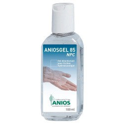Flacon de 100 ml d'Aniosgel 85 NPC, gel hydroalcoolique thixotropique pour l'antisepsie des mains