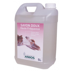 Bidon de 5 litres de savon doux haute fréquence pour le lavage des mains en milieu médical, peaux sensibles
