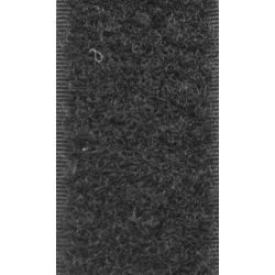 Rouleau de ruban auto-agrippant velours (côté boucle) noir de 25mm de largeur, à coudre, pour la confection d'orthèses