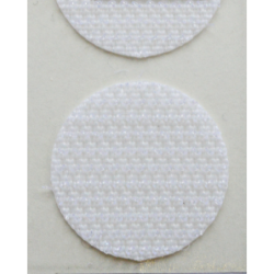 Boîte de 150 pastilles auto-agrippantes adhésives de type Crochets, diamètre 25mm, couleur blanche (CHOMD1315)