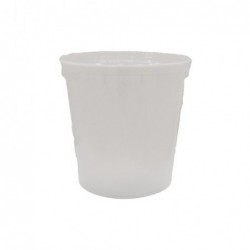 Lot de 10 pots de préparation blancs de 1 litre pour mélanges techniques en podologie (résines et plâtres)