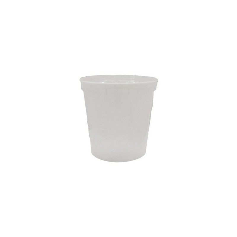 Lot de 10 pots de préparation blancs de 1 litre pour mélanges techniques en podologie (résines et plâtres)