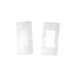 Pansements de soins non-tissés format enveloppe 80 x 40 mm en sachet de 100 pièces pour cabinet de podologie