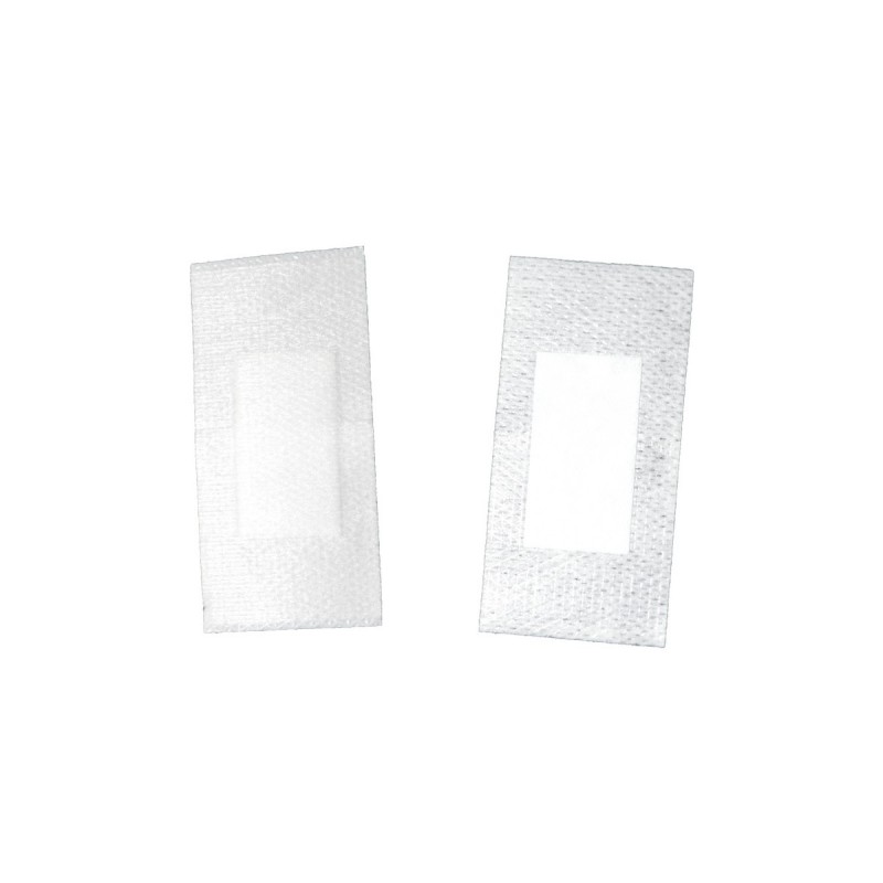 Pansements de soins non-tissés format enveloppe 80 x 40 mm en sachet de 100 pièces pour cabinet de podologie