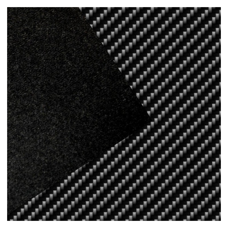 Plaque de matériau CarboFlex noir de 1.5mm, renforcée en carbone stretch pour la fabrication de bases d'orthèses plantaires
