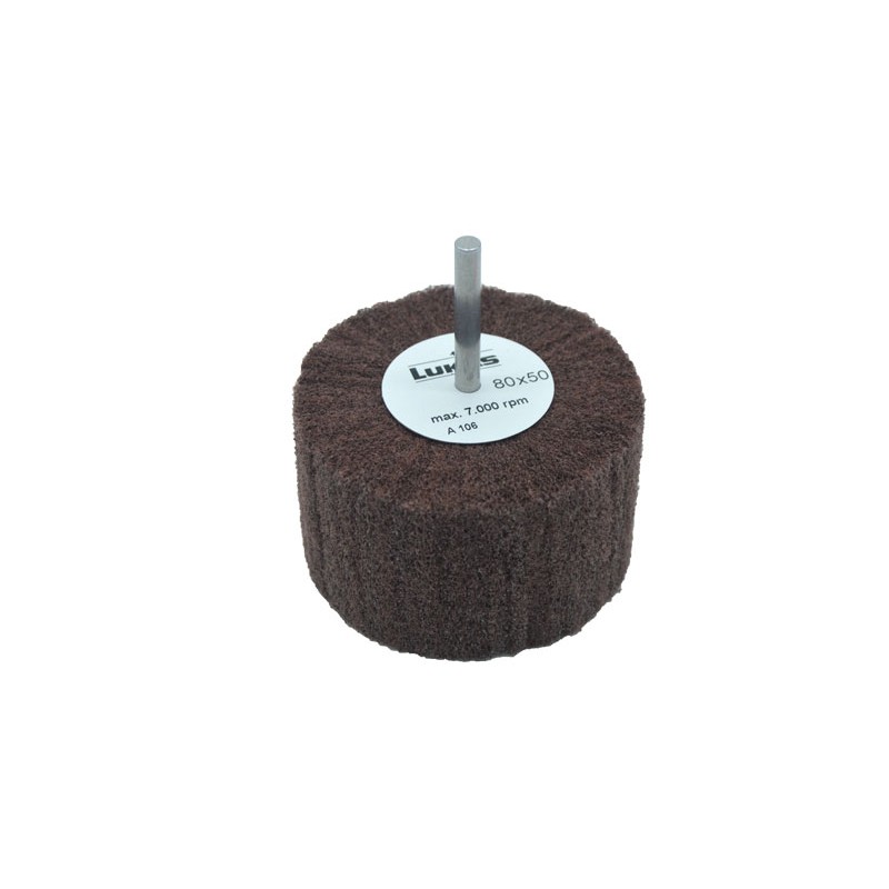 Rouleau abrasif de finition grain A280 pour machine de ponçage d'orthèses, dimensions 80x50mm