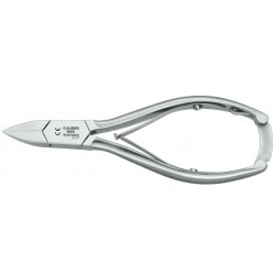 Pince à ongles professionnelle Clauberg 51522 de 13 cm en acier inoxydable avec bec de 20 mm