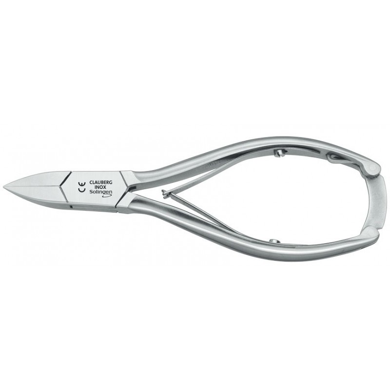 Pince à ongles professionnelle Clauberg 51522 de 13 cm en acier inoxydable avec bec de 20 mm