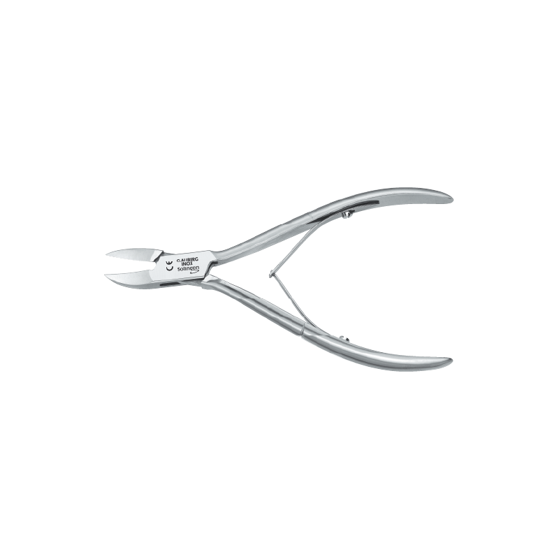 Pince à ongles artisanale Clauberg modèle 51526 en acier inoxydable pour les soins de pédicurie-podologie