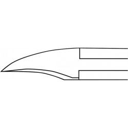 Pince à ongles artisanale Clauberg modèle 51526 en acier inoxydable pour les soins de pédicurie-podologie