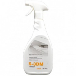 Spray nettoyant et désinfectant S-3DM Stericid 750ml pour dispositifs médicaux non-invasifs et surfaces de cabinet