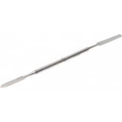 Spatule fine en acier inoxydable pour le mélange et l'application de résine d'orthonyxie et de gel onychoplastie