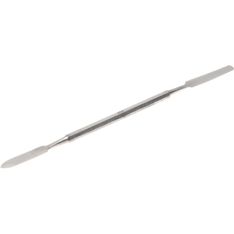 Spatule fine en acier inoxydable pour le mélange et l'application de résine d'orthonyxie et de gel onychoplastie