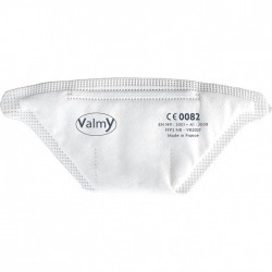 Sachet de 10 masques de protection FFP2 blancs pour usage médical et professionnel en cabinet de pédicurie-podologie