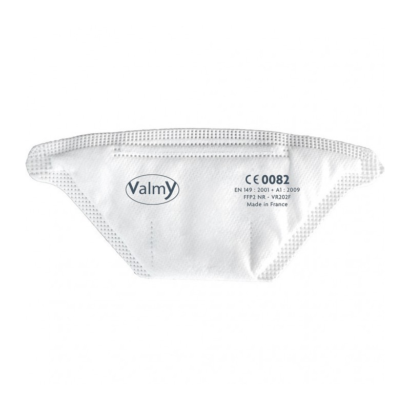 Sachet de 10 masques de protection FFP2 blancs pour usage médical et professionnel en cabinet de pédicurie-podologie