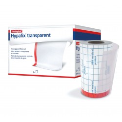 Rouleau de film adhésif Hypafix Transparent 10 cm pour fixation de pansements et peaux sensibles