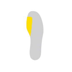Élément Sous-Capital du I en latex bleu 3mm (30sh) pour orthèses de stimulation proprioceptive (POST3004)