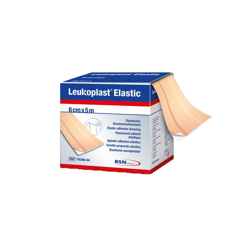 Rouleau de pansement élastique Leukoplast Elastic 6cm x 5m à découper