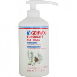 Baume Gehwol Fusskraft Rouge pour le soin des pieds froids et des crevasses, formule antiseptique sans parfum