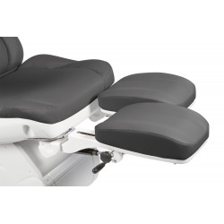 Fauteuil d'examen OSLO 3 moteurs électrique pour podologie, couleur gris foncé avec commande au pied (MAFO2088)