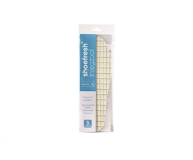 Paire de semelles Shoefresh absorbantes et antibactériennes à découper, idéales pour la transpiration excessive et le sport