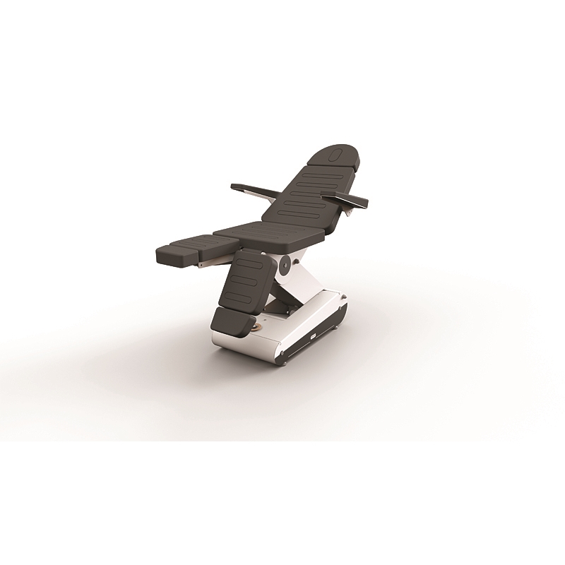 Fauteuil de podologie électrique Venezia coloris gris avec 3 moteurs, réglable en hauteur jusqu'à 94 cm