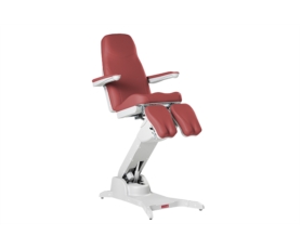 Fauteuil de soin podologique Bentlon Platinum avec colonne télescopique, supports de jambes 3D et accoudoirs escamotables